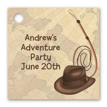 Adventure - Personalized Birthday Party Card Stock Favor Tags