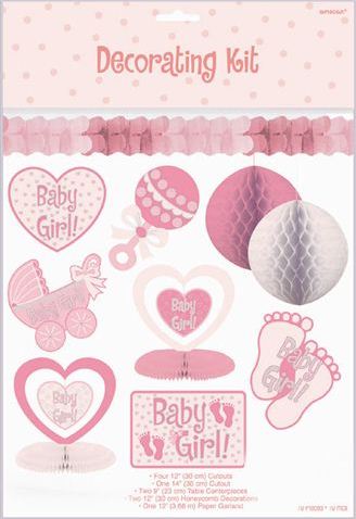 Baby Girl 10 Piece Decorating Kit