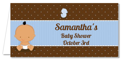 Baby Boy Hispanic - Personalized Baby Shower Place Cards