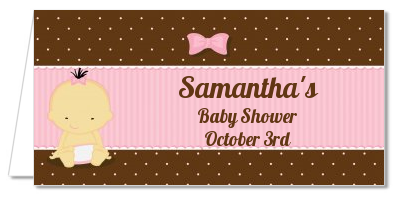 Baby Girl Asian - Personalized Baby Shower Place Cards