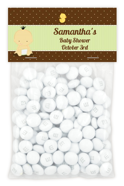 Baby Neutral Asian - Custom Baby Shower Treat Bag Topper