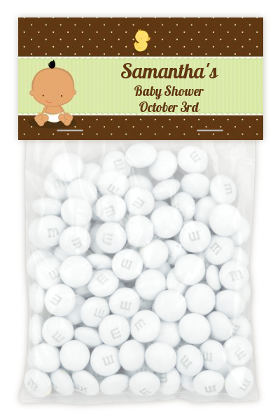 Baby Neutral Hispanic - Custom Baby Shower Treat Bag Topper