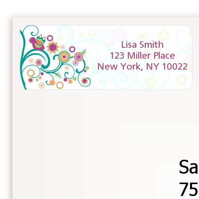 Baby Sprinkle - Baby Shower Return Address Labels