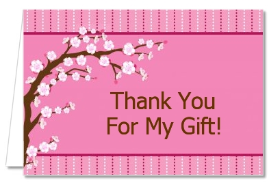 Cherry Blossom - Bridal Shower Thank You Cards