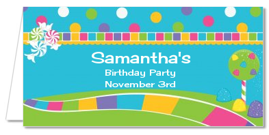 Candy Land - Personalized Birthday Party Place Cards