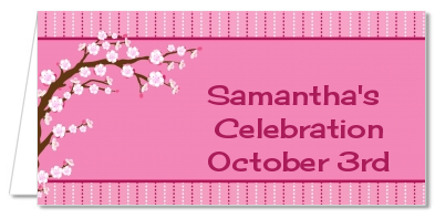 Cherry Blossom - Personalized Baby Shower Place Cards