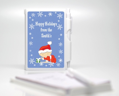  Christmas Baby Snowflakes - Baby Shower Personalized Notebook Favor 