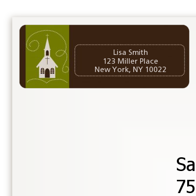 Church - Baptism / Christening Return Address Labels