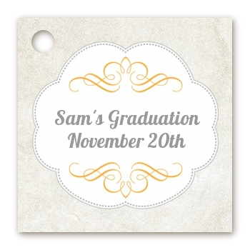 Con-Grad-ulations - Personalized Graduation Party Card Stock Favor Tags