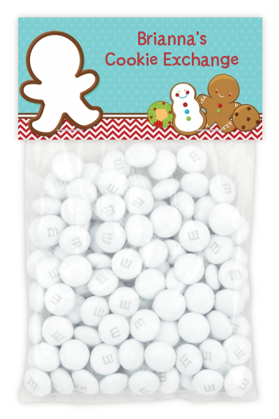 Cookie Exchange - Custom Christmas Treat Bag Topper