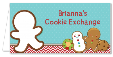Cookie Exchange - Personalized Christmas Place Cards