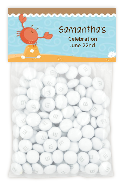 Crab | Cancer Horoscope - Custom Baby Shower Treat Bag Topper