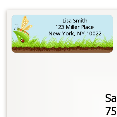 Critters Bugs & Insects - Birthday Party Return Address Labels