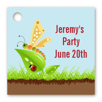 Critters Bugs & Insects - Personalized Birthday Party Card Stock Favor Tags