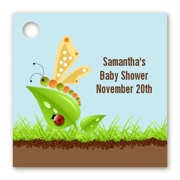 Critters Bugs & Insects - Personalized Baby Shower Card Stock Favor Tags