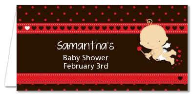 Cupid Baby Valentine's Day - Personalized Baby Shower Place Cards