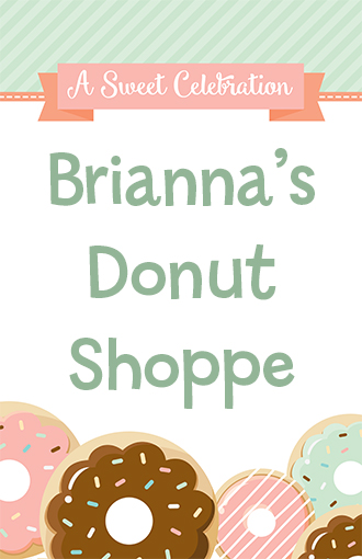 Donut Party - Personalized Birthday Party Wall Art