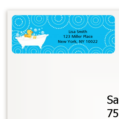 Duck - Baby Shower Return Address Labels