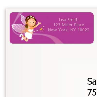 Fairy Princess - Birthday Party Return Address Labels