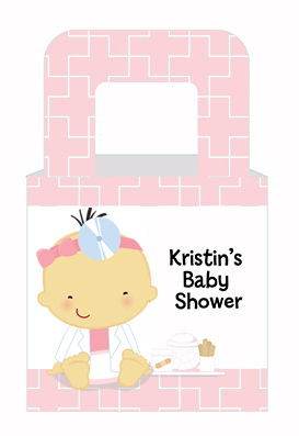  Little Girl Doctor On The Way - Personalized Baby Shower Favor Boxes Caucasian