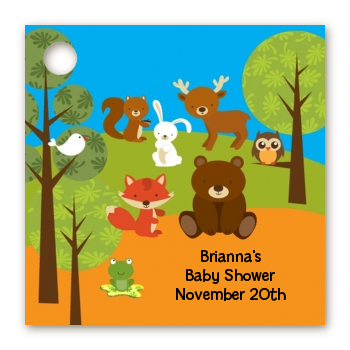 Forest Animals - Personalized Baby Shower Card Stock Favor Tags