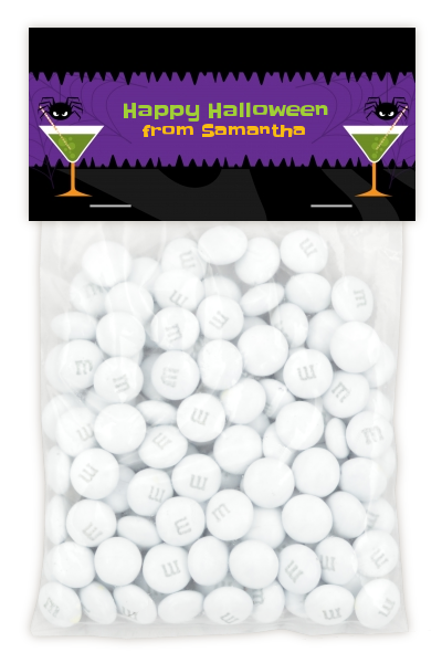 Funky Martini - Custom Halloween Treat Bag Topper