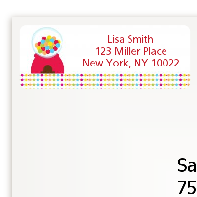 Gumball - Birthday Party Return Address Labels