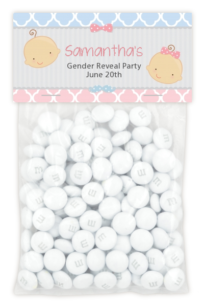 Gender Reveal - Custom Baby Shower Treat Bag Topper