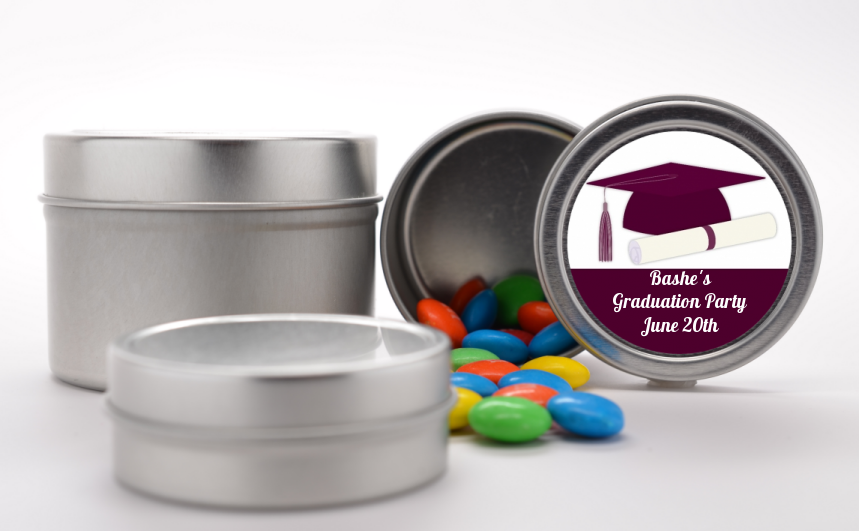 Custom Graduation Party Favor Tins