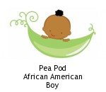 Pea Pod African American Boy