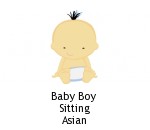 Baby Boy Sitting Asian