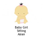 Baby Girl Sitting Asian