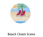 Beach Chairs Scene