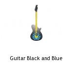 Guitar Black and Blue