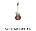 Guitar Black and Pink