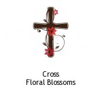 Cross Floral Blossoms