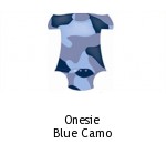 Onesie Blue Camo