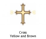 Cross Yellow and Brown