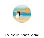 Couple On Beach Scene