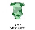 Onesie Green Camo