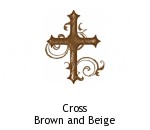 Cross Brown and Beige