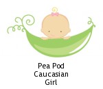 Pea Pod Caucasian Girl