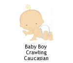 Baby Boy Crawling Caucasian
