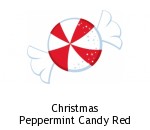 Christmas  Peppermint Candy Red