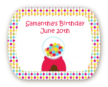 Gumball - Personalized Birthday Party Rounded Corner Stickers