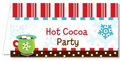 Hot Cocoa Party - Personalized Christmas Place Cards