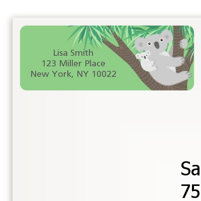 Koala Bear - Baby Shower Return Address Labels