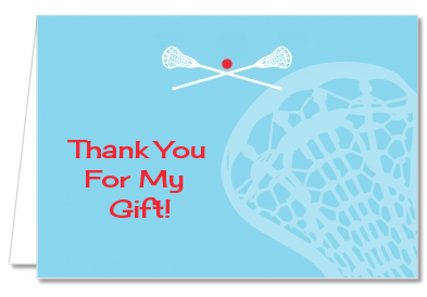 Lacrosse - Baby Shower Thank You Cards