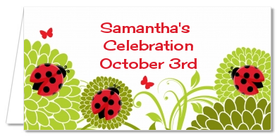 Ladybug - Personalized Baby Shower Place Cards