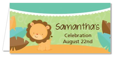 Lion | Leo Horoscope - Personalized Baby Shower Place Cards